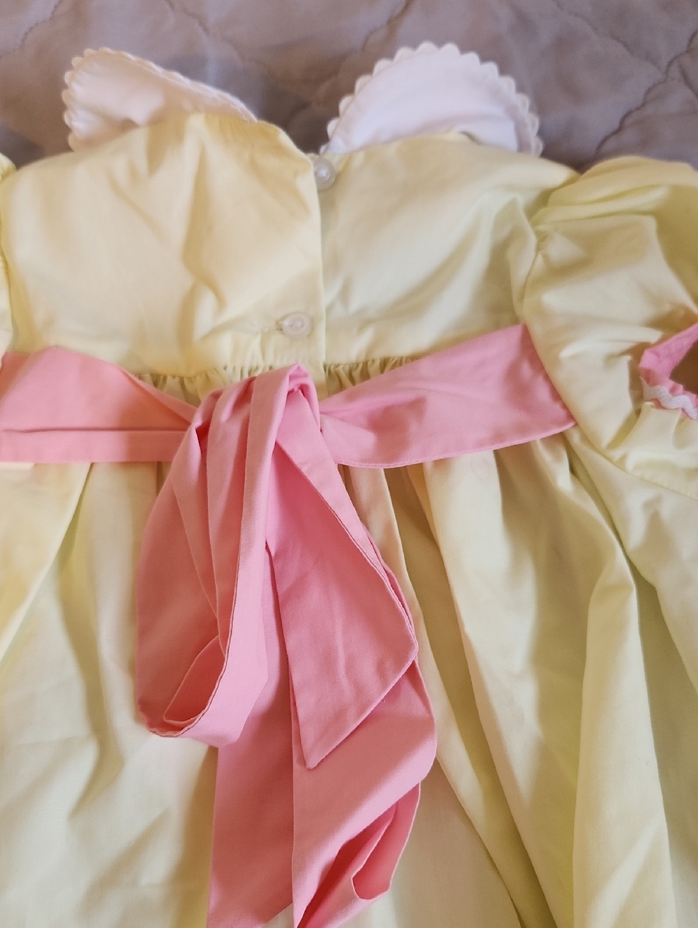 The Beaufort Bonnet Company Yellow Dress with Pink Accents - Picture 7 of 7